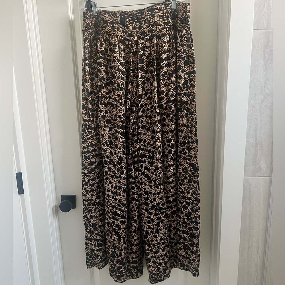 Anthropologie wide-legged silk pants